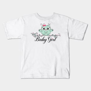 Baby girl cute owl Kids T-Shirt